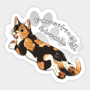 Pawsitively Adorable Sticker